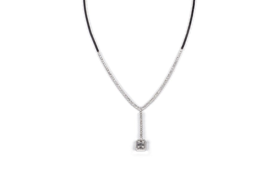 Diamond Baguette Necklace