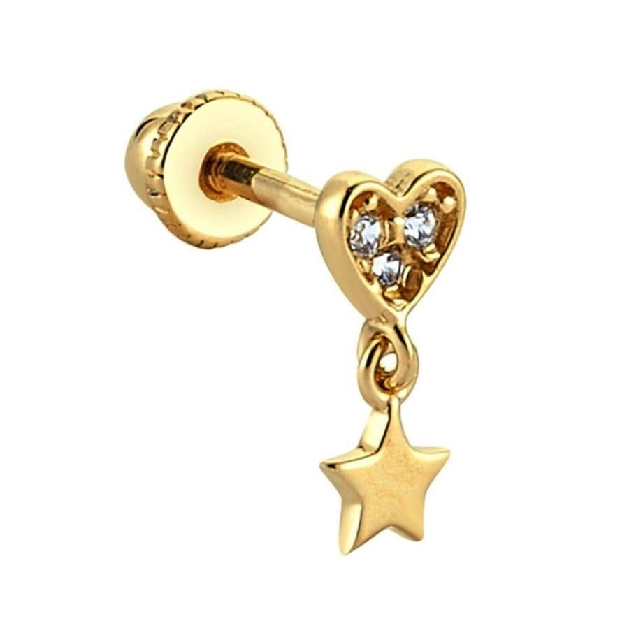 Helix Cartilage Piercing Yellow