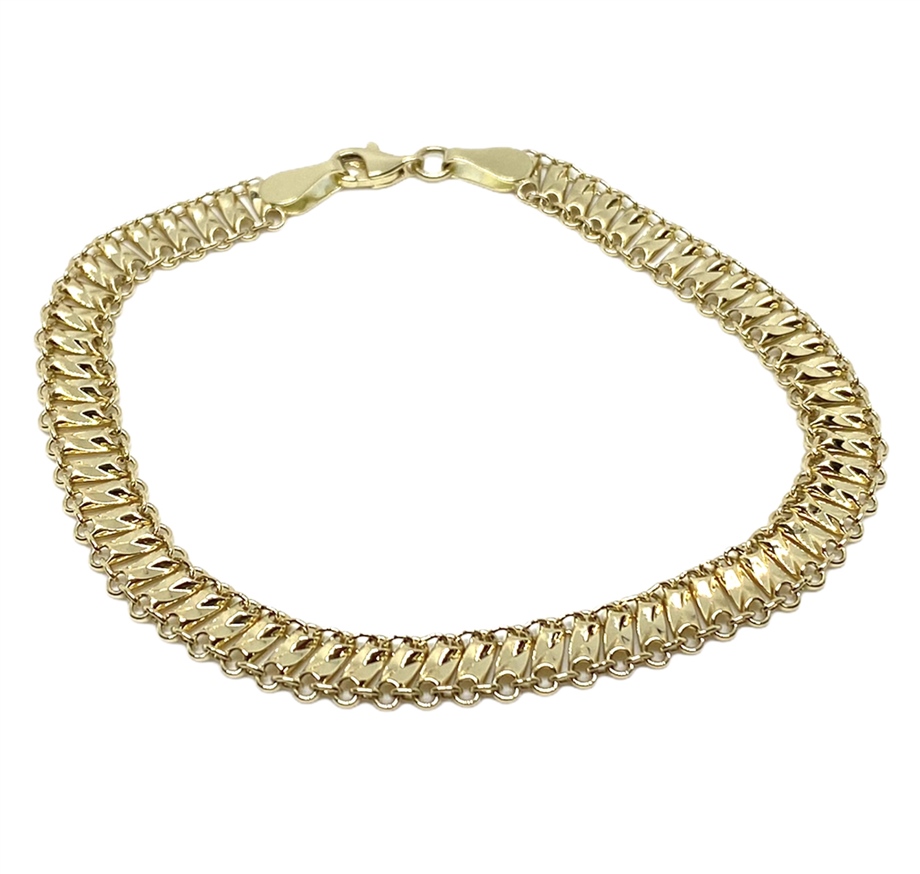 Hoop Bracelet 14 K Solid Gold