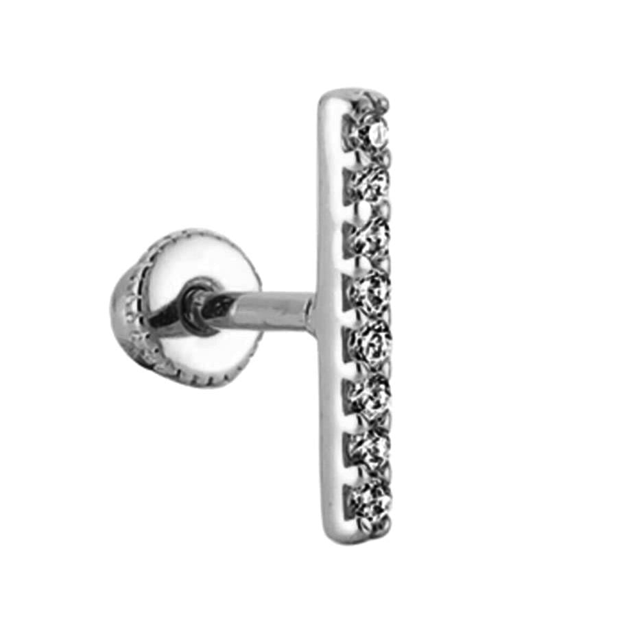 Helix Stoned Piercing White