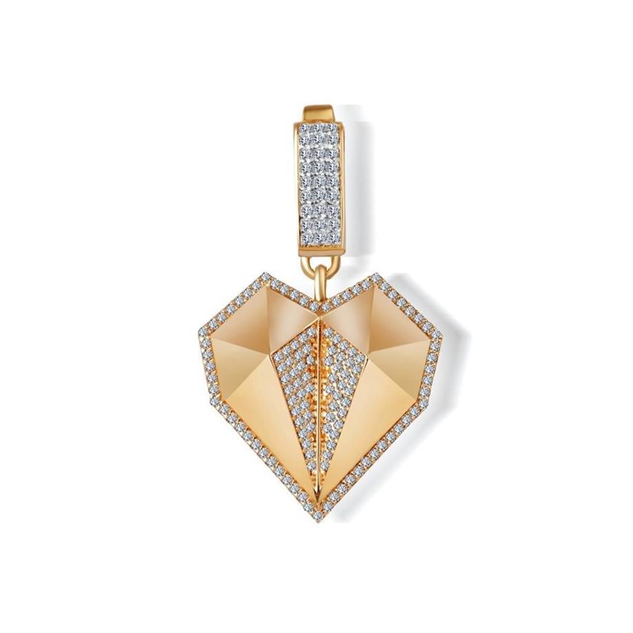 Heart Pendant 14 K Solid Gold