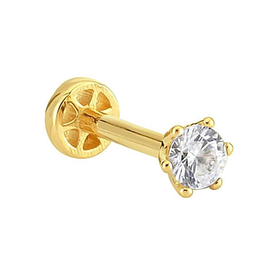 Solitaire Tragus Piercing Yellow