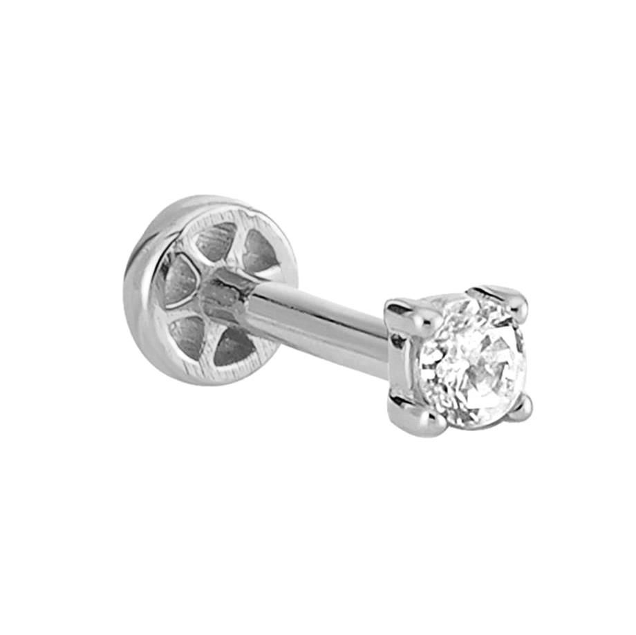 Solitaire Tragus Piercing 14 K Solid Gold