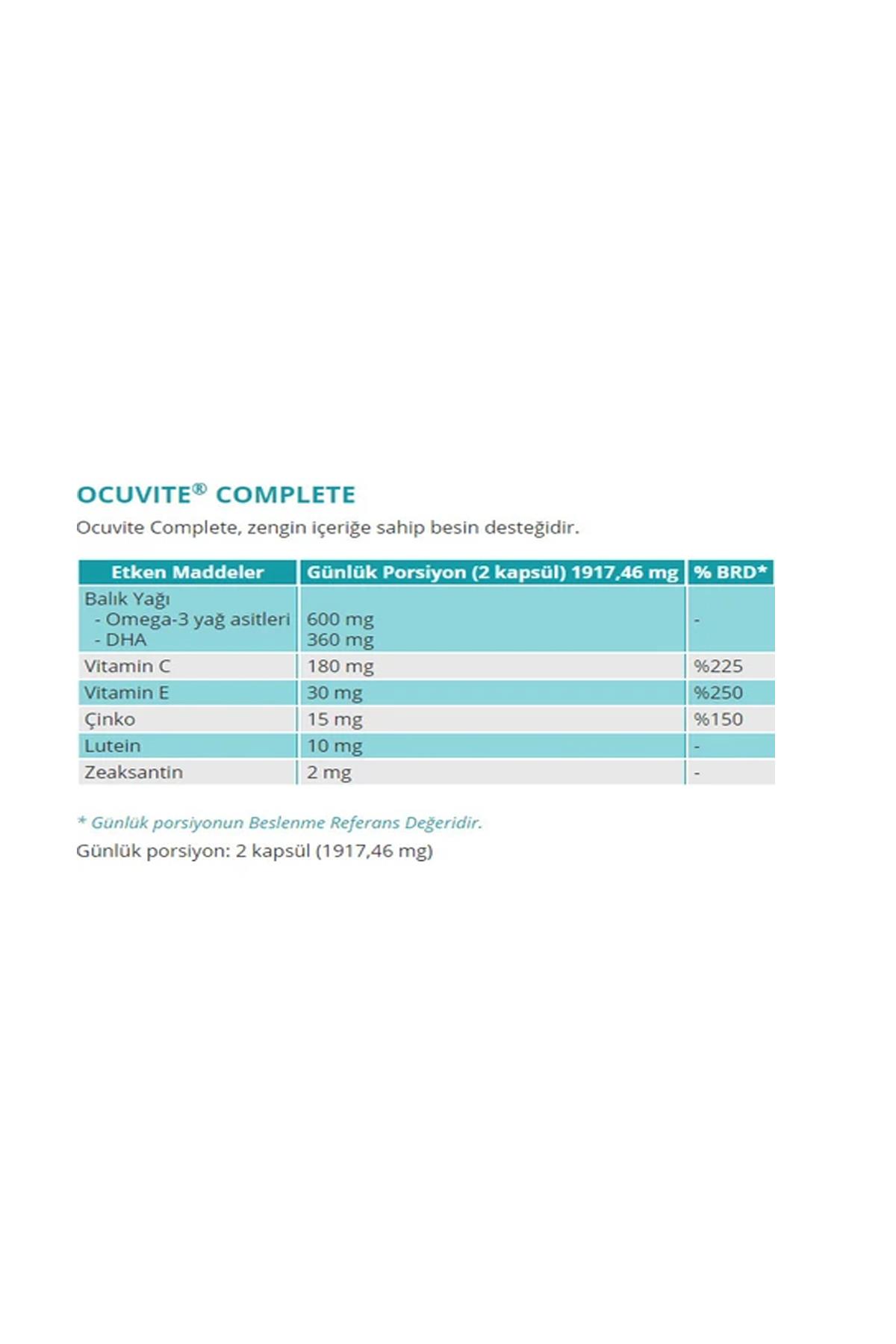 Ocuvite Complete 60 Kapsül