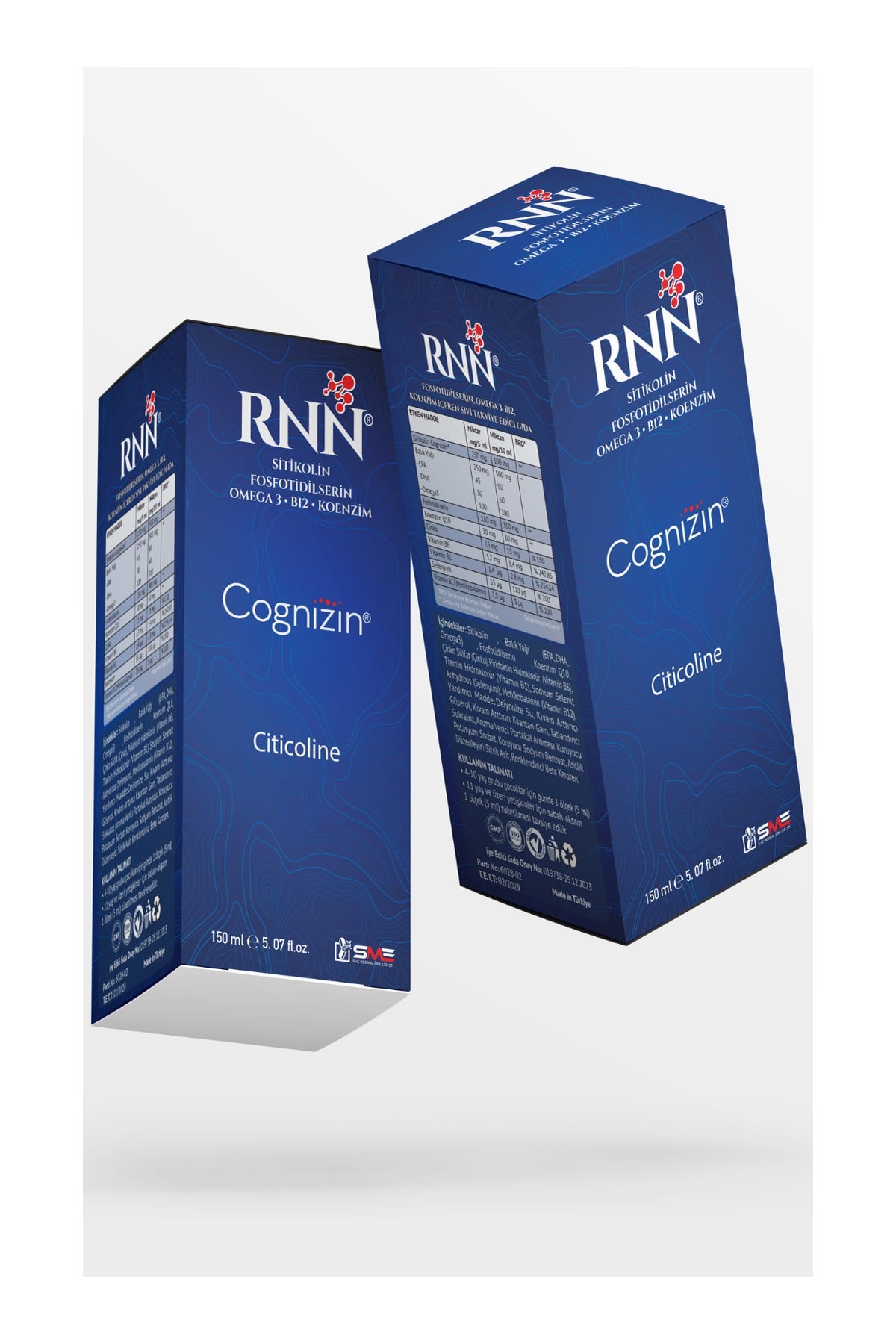 SME RNN Sitikolin Fosfatidilserin Omega 3 150ml Sıvı