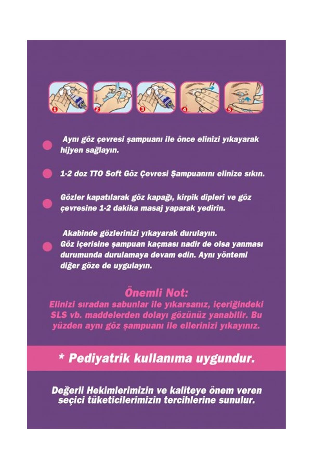 TTO SOFT GÖZ ÇEVRESİ ŞAMPUANI 125 ML