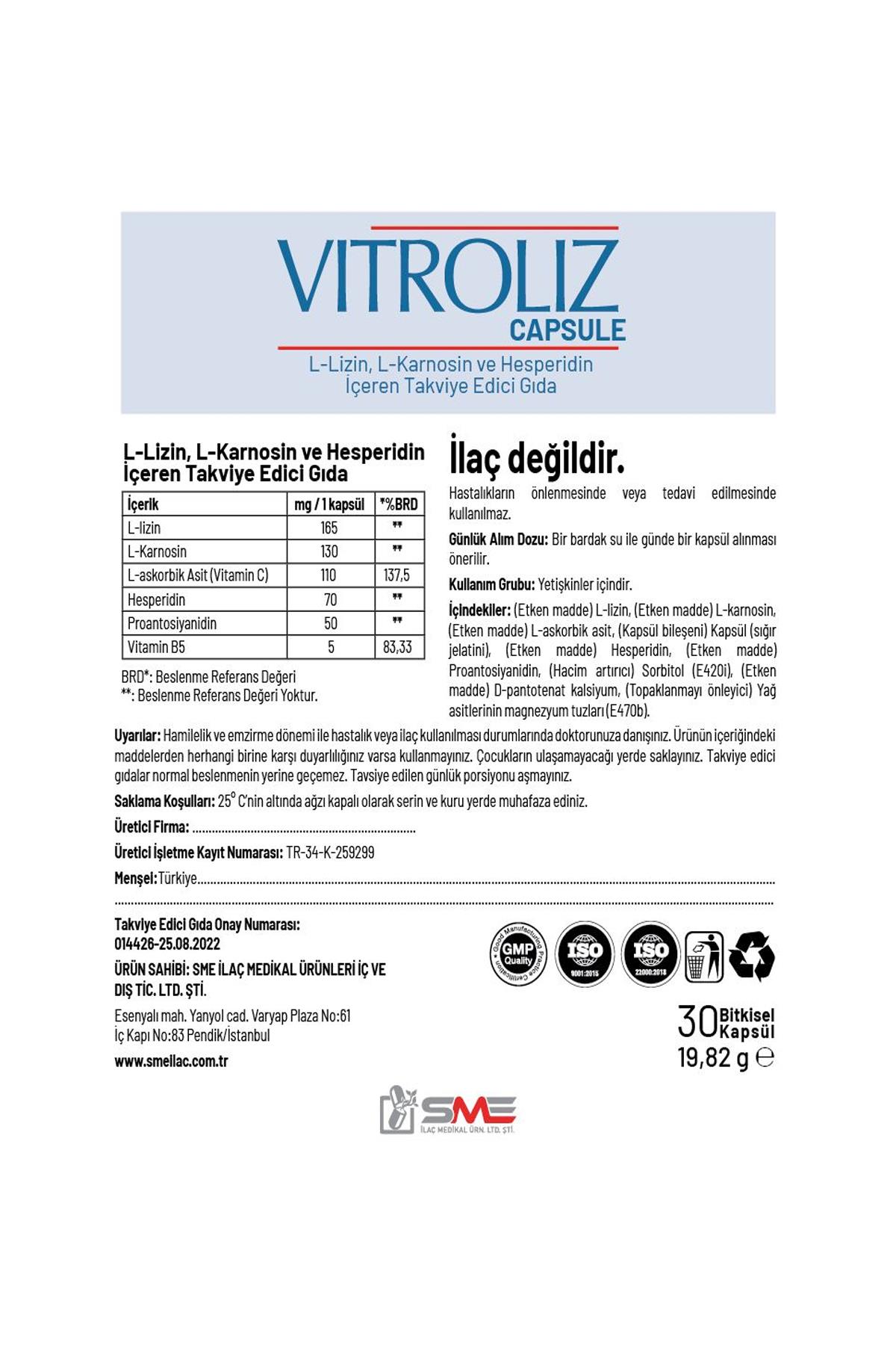 Vitroliz Kapsül 30lu