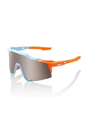 100% Speedcraft Soft Tact Two Tone Hiper Silver Mirror Lens