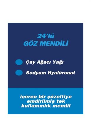 BlephariTTO Göz Çevresi Temizleme Mendili 24 lü