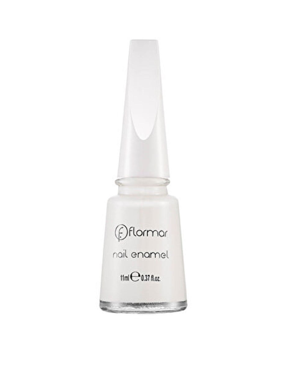  FLORMAR NAIL ENAMEL- Parlak bitişli oje | 11 ML - 310 SNOW WHITE