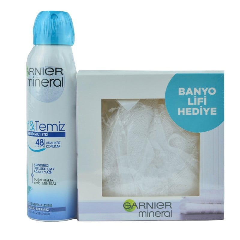  Garnier Saf & Temiz Deodorant 150 ml Banyo Lifi Hediye