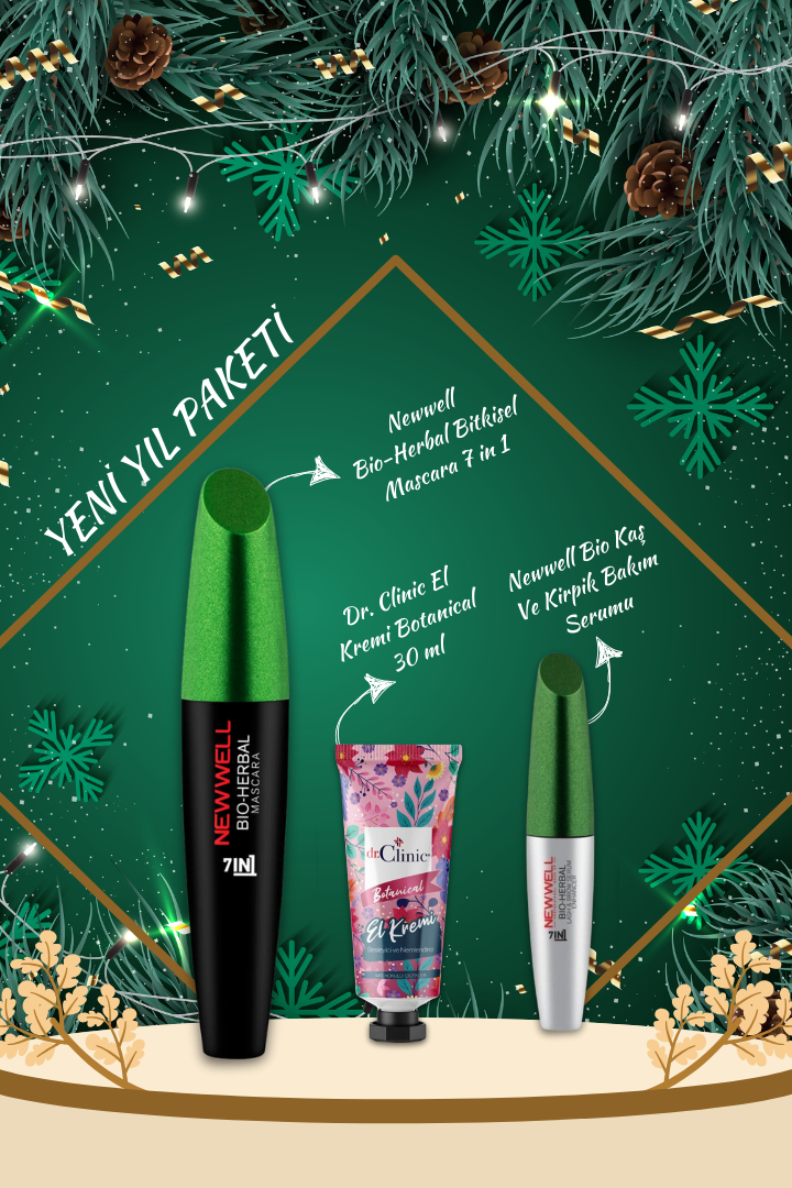 Bio-Herbal Bitkisel Mascara 7 in 1 & El Kremi Botanical 30 ml & Bio Kaş Ve Kirpik Bakım Serumu 