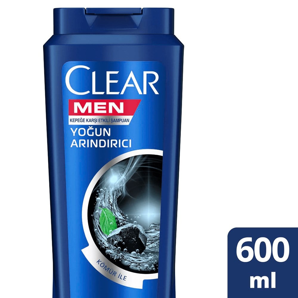 Clear Yoğun Arındırıcı Kömür Etkili Şampuan 600 ml