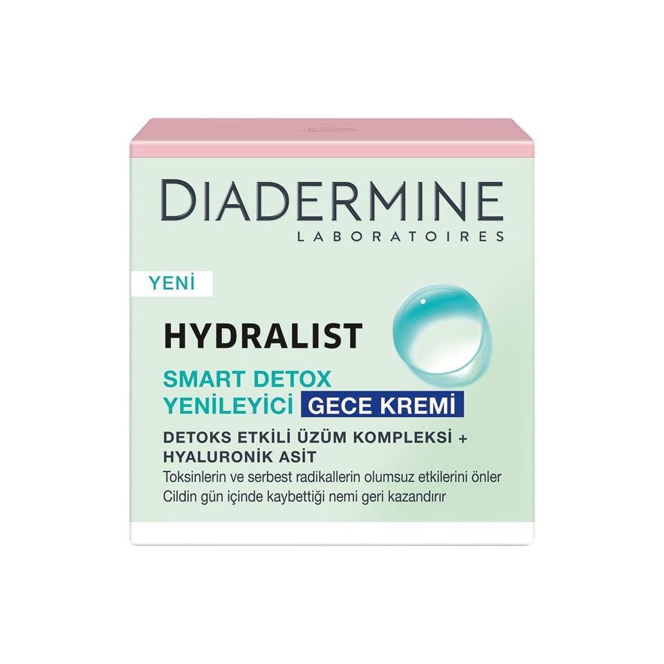 Diadermine Hydralist Gece Kremi Smart Detoks 50 Ml