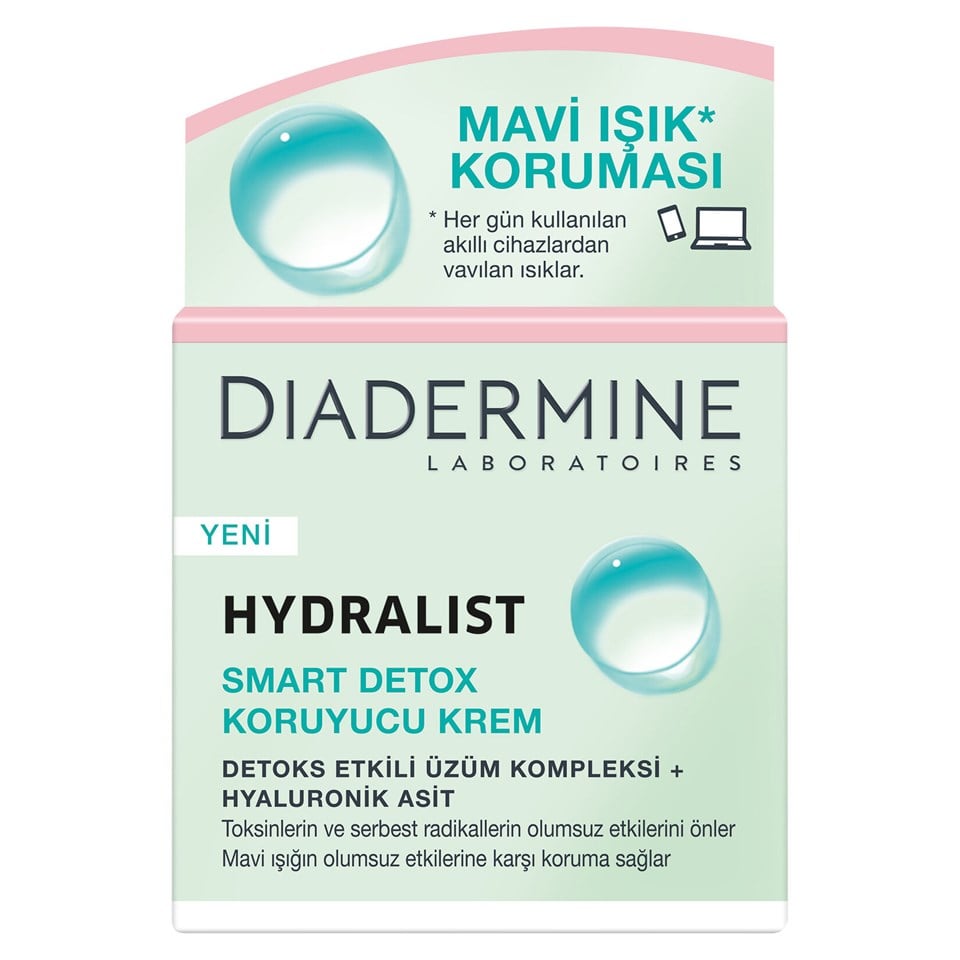 Diadermine Hydralist Koruyucu Krem Smart Detoks 50Ml