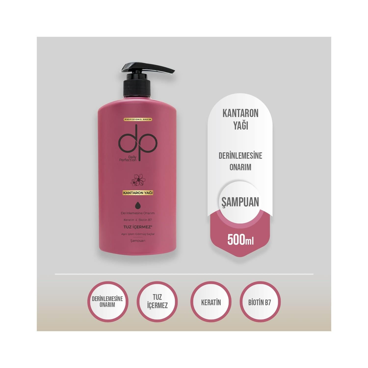 Dp Daily Perfection Kantaron Yağı 500 ml Şampuan DP