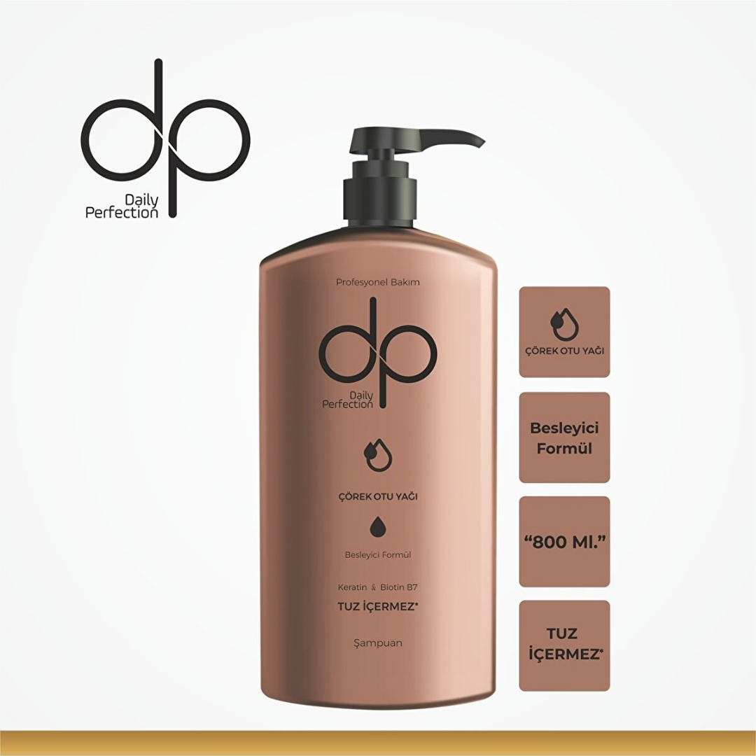 Dp Şampuan Çörek Otu Yağı 800 ml