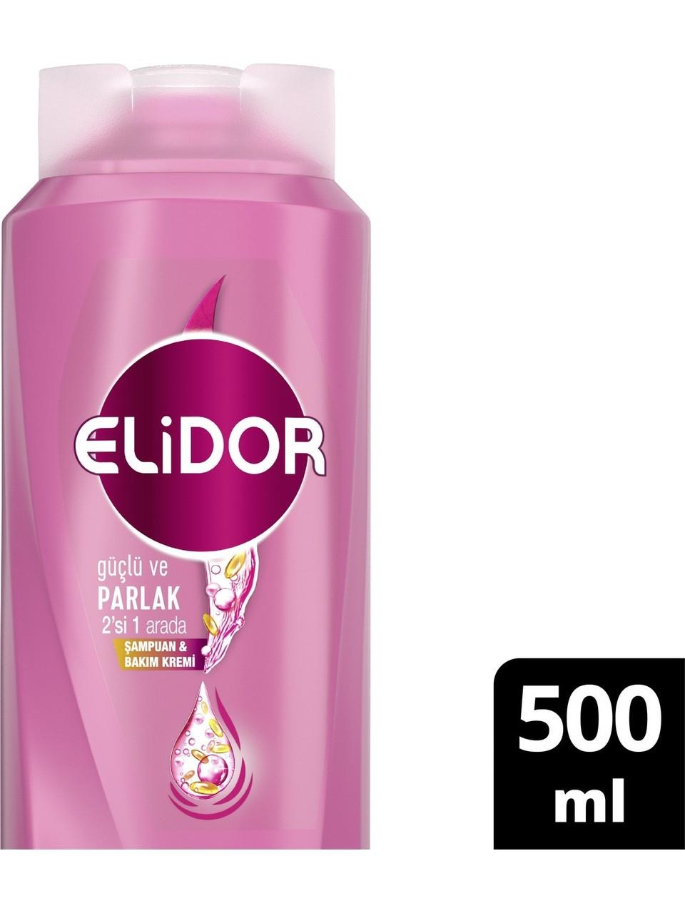 Elidor 2'si 1 Arada Şampuan Güçlü ve Parlak Saçlar 500 m
