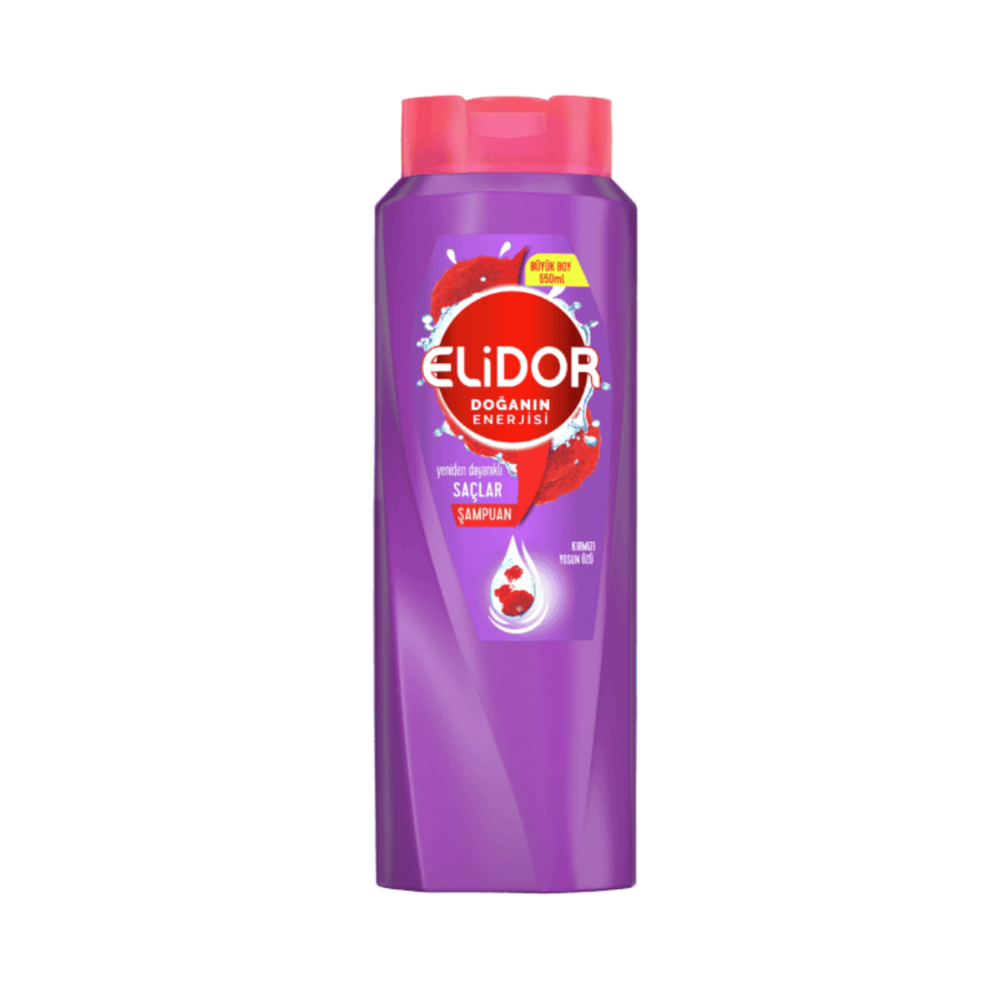Elidor Doğanın Enerjisi Kırmızı Yosun Şampuan 650 ml