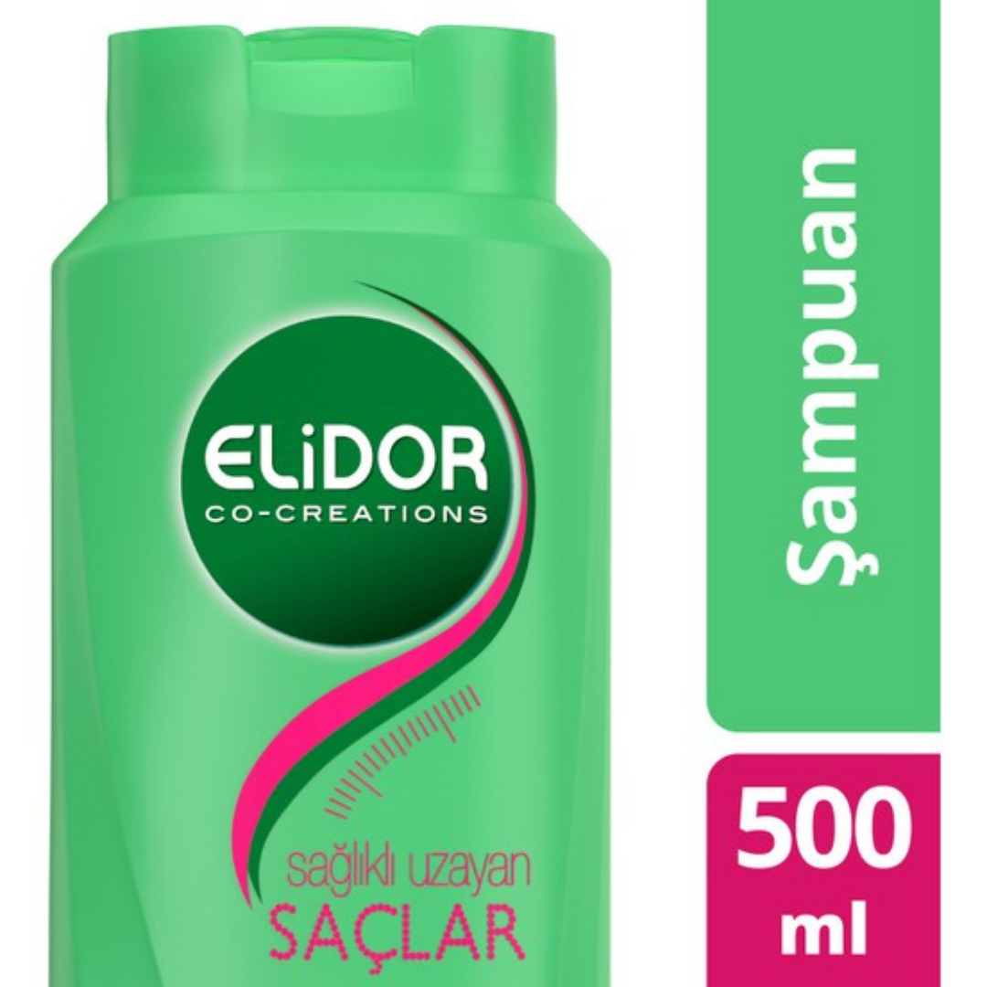 Elidor Superblend Saç Bakım Şampuanı Sağlıklı Uzayan Saçlar Biotin Argan Yağı Arjinin 500 ml