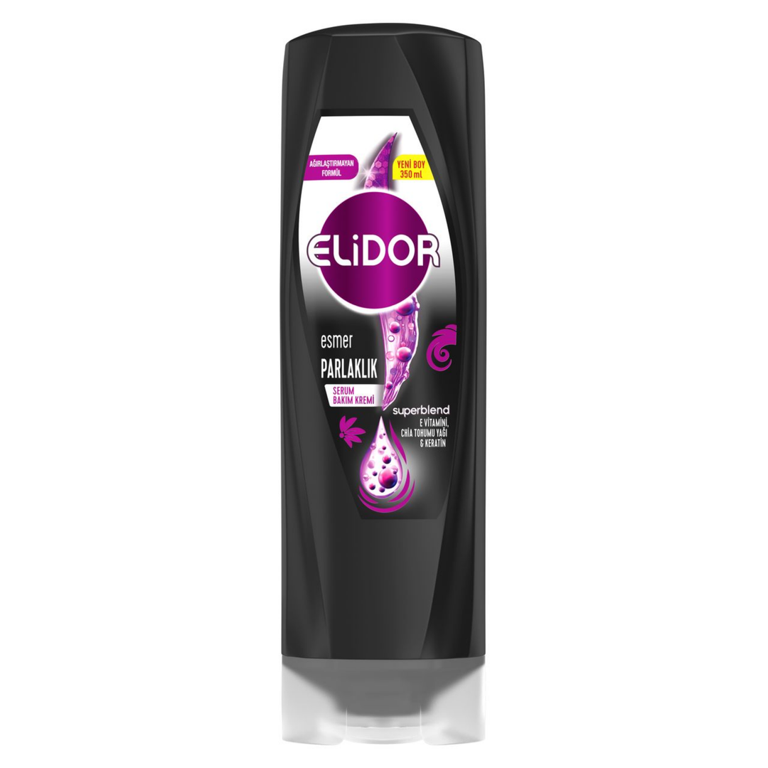Elidor Superblend Serum Bakım Kremi Esmer Parlaklık E Vitamini Chia Tohumu Yağı Keratin 350 ML,
