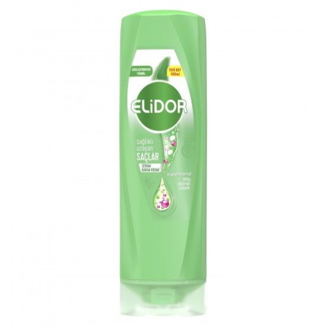 Elidor Superblend Serum Bakım Kremi Sağlıklı Uzayan Saçlar Biotin Argan Yağı Keratin 400 Ml