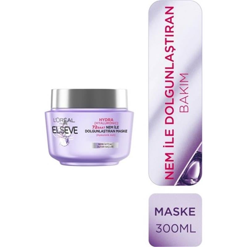 Elseve Hydra [Hyaluronic] 72 Saat Nem ile Dolgunlaştıran Maske 300 ml