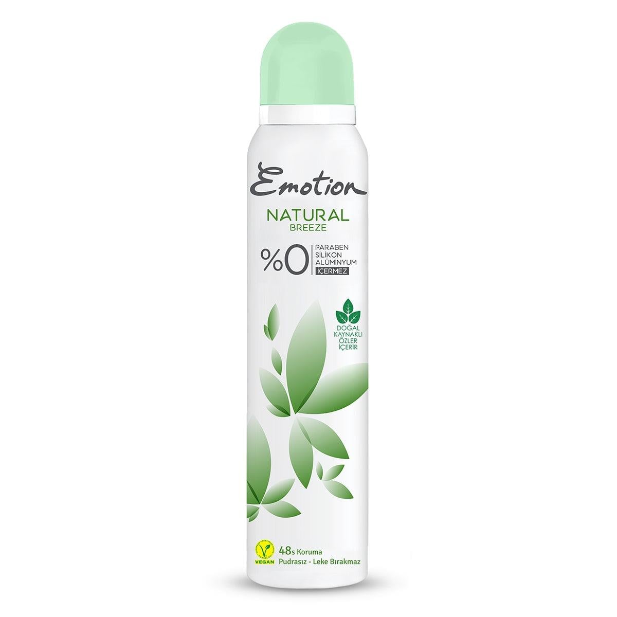 Emotion Natural Breeze Kadın Sprey Deodorant 200 ml