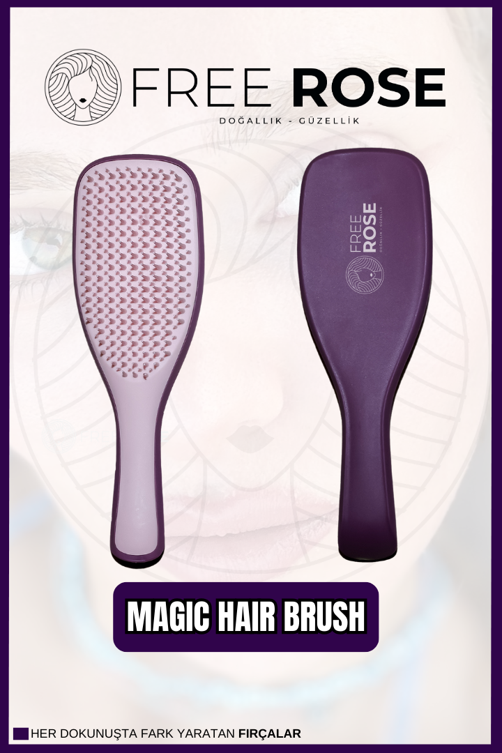 Free Rose Magıc Haır Brush (1 adet)  Fr-3