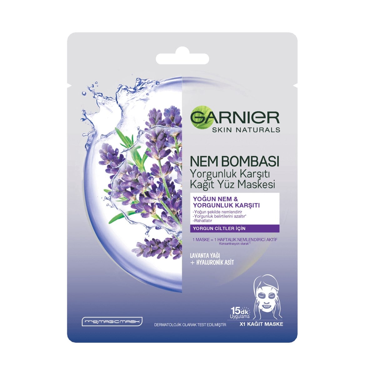 Garnier Nem Bombası Yorgunluk Karşıtı Kağıt Yüz Maskesi