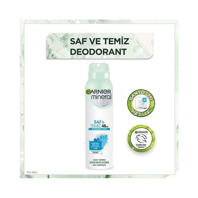 Garnier Saf ve Temiz Kadın Deodorant Sprey