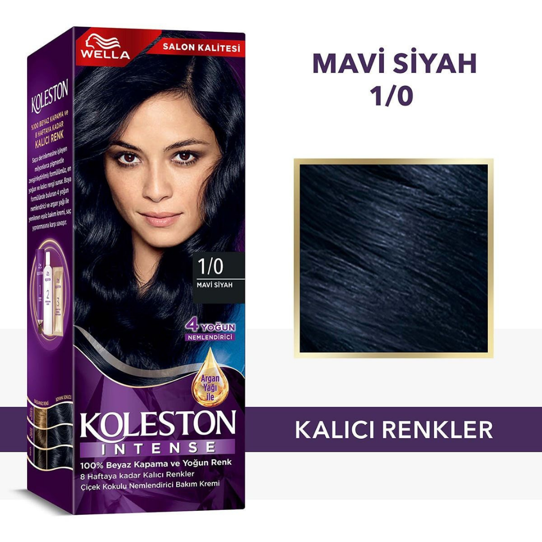 Koleston Intense 1/0 Mavi Siyah