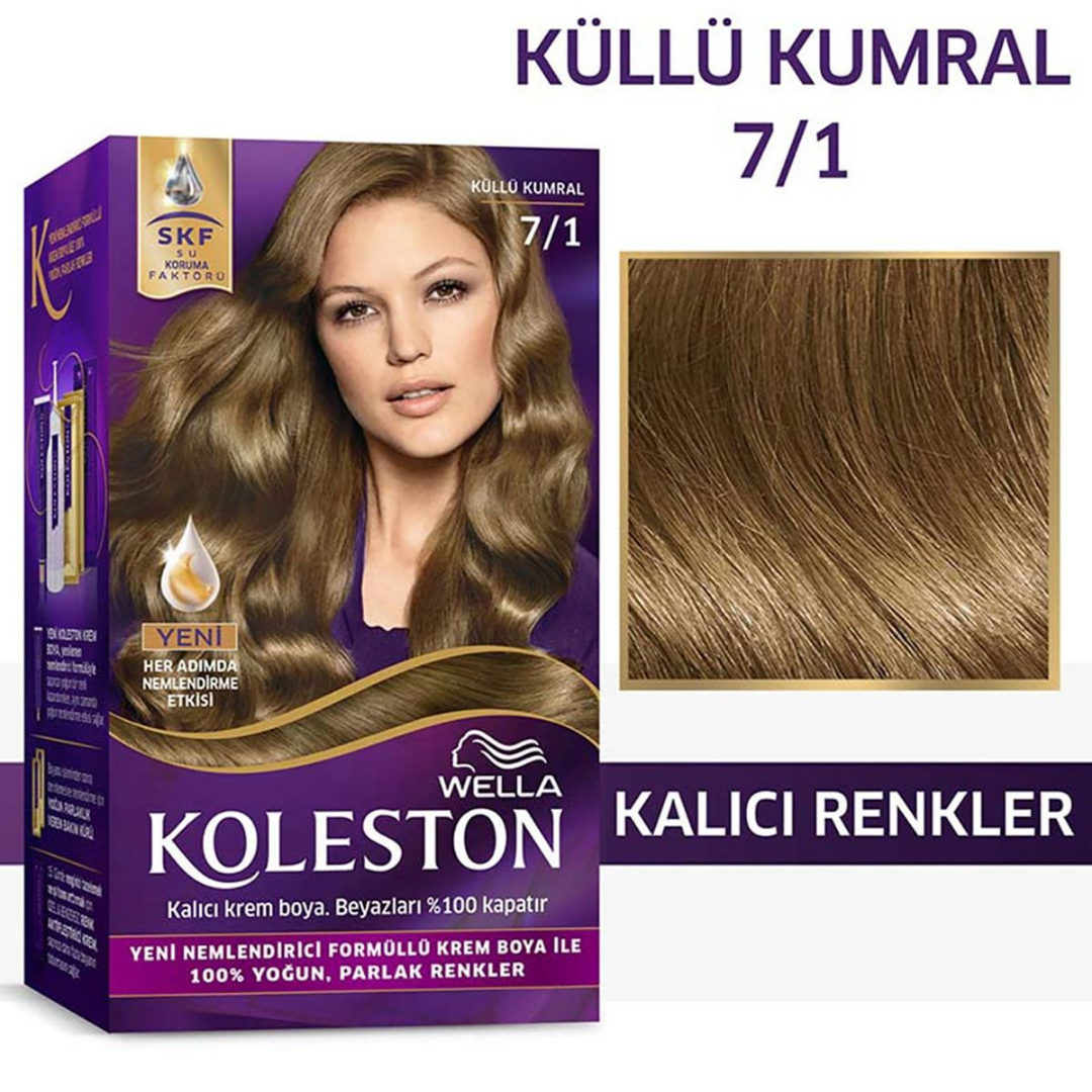 Koleston Kit Saç Boyası Küllü Kumral 7/1