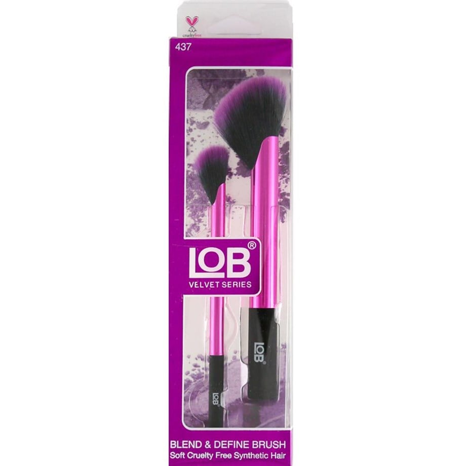 LOB Velvet Series Blend&Define Brush Aydınlatıcı ve Far Karıştırma Fırçası 2li