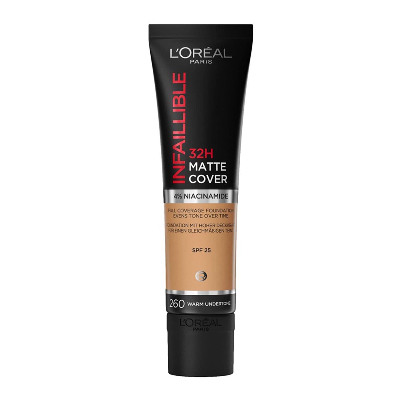L'Oréal Paris Infaillible 24H Matte Cover Yüksek Kapatıcı Fondöten - 260 Golden Sun