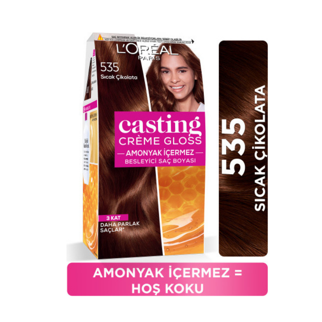 L'Oreal Paris Casting Creme Gloss Saç Boyası Sıcak Çikolata No: 535