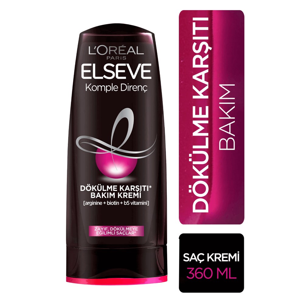 L'Oreal Paris Elseve Komple Direnç Saç Bakım Kremi Dökülme Karşıtı 360 ml