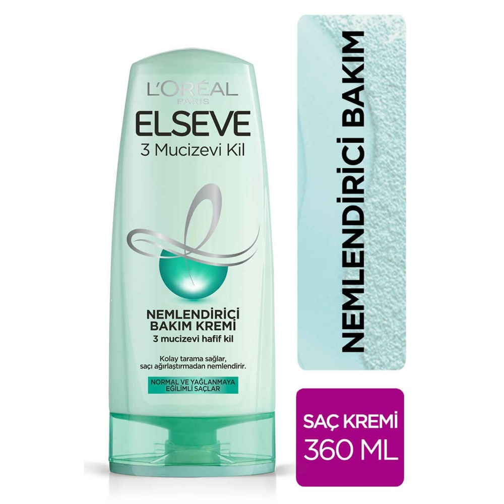 L'Oreal Paris Elseve Mucizevi Kil Saç Kremi 360 ml