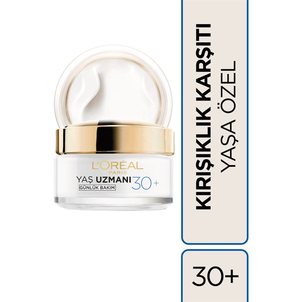 L'Oreal Paris Yaş Uzmanı Kırışıklık Karşıtı Nemlendirici Krem 30+ 50 ml