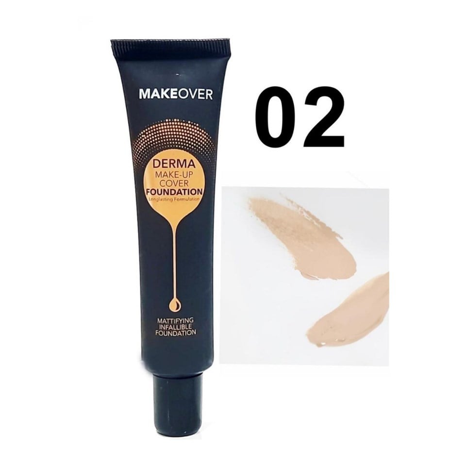 Makeover Derma Make Up Cover Matte Fondöten 02 Tüp