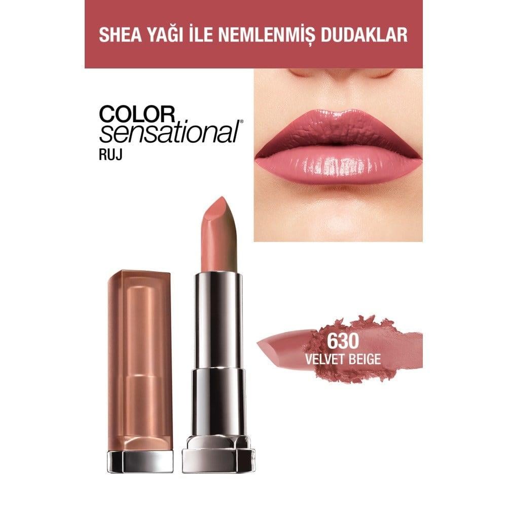 Maybelline New York Color Sensational Ruj No: 630 Velvet Bej