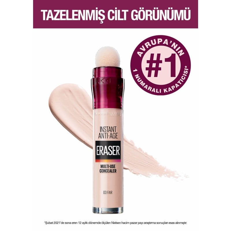 Maybelline New York Instant Anti Age Eraser Kapatıcı No: 03 Fair