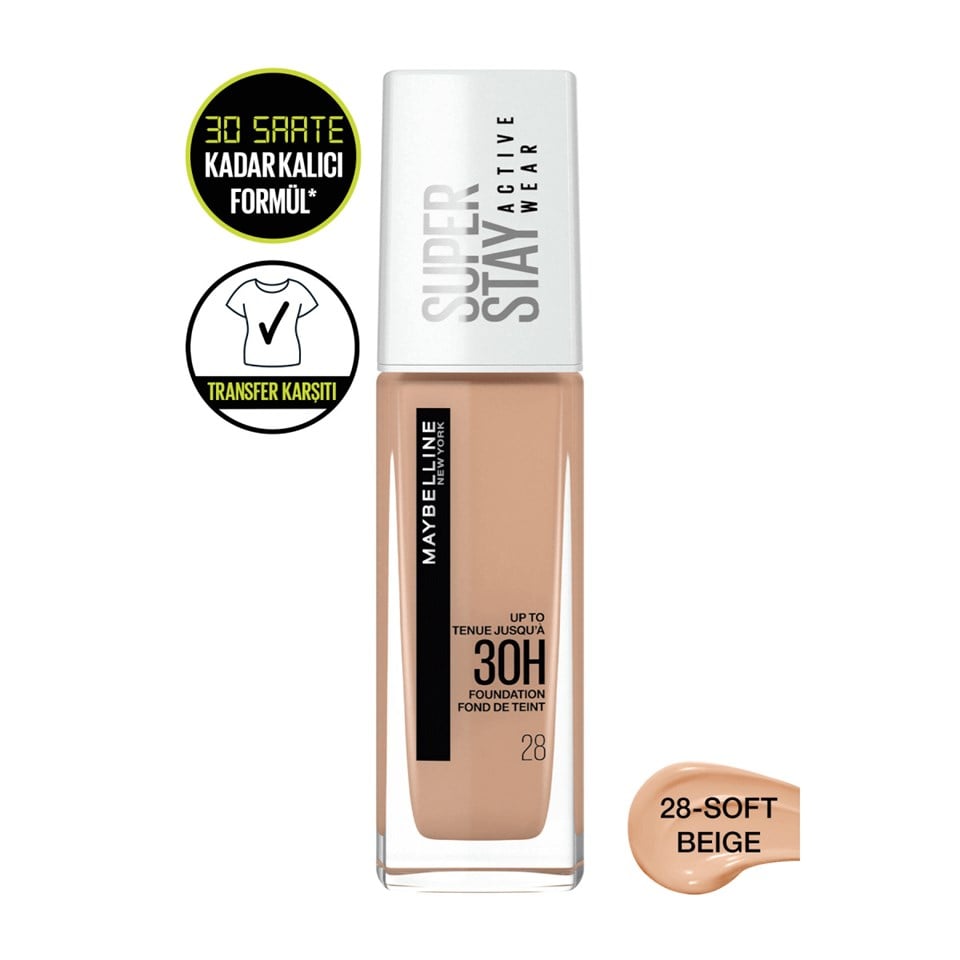 Maybelline New York Superstay Active Wear Fondöten 30H No: 28