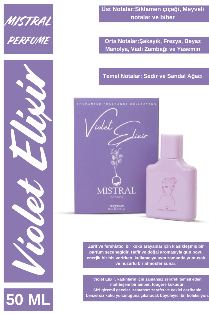 Mıstral Vıolet Elixir Avn. Cel. Edp Perfume 50 ml