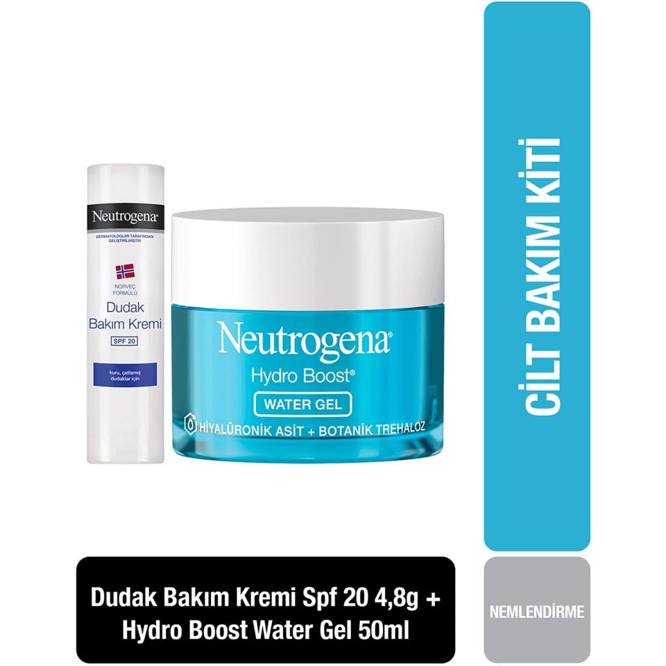 Naturagen Hydro Boost Water Jel 50 ml ve Dudak Kremi Spf 20 Seti