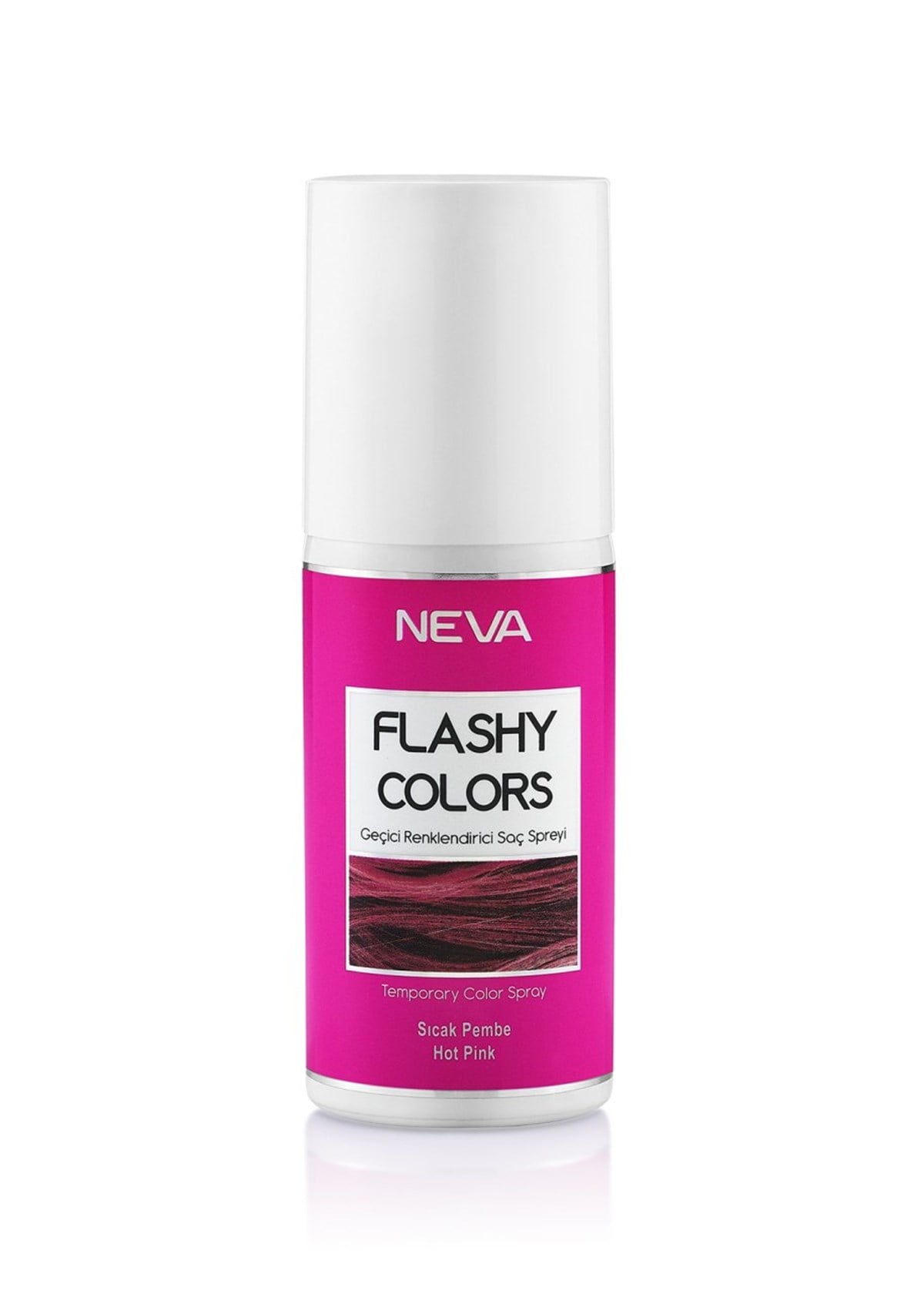 Neva Flashy Colors Geçici Renk Saç Spreyi - Sıcak Pembe 75 ml