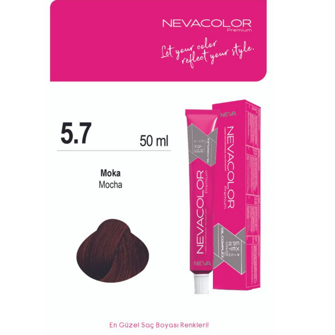 NEVACOLOR SAÇ BOYASI 5,7 MOKA