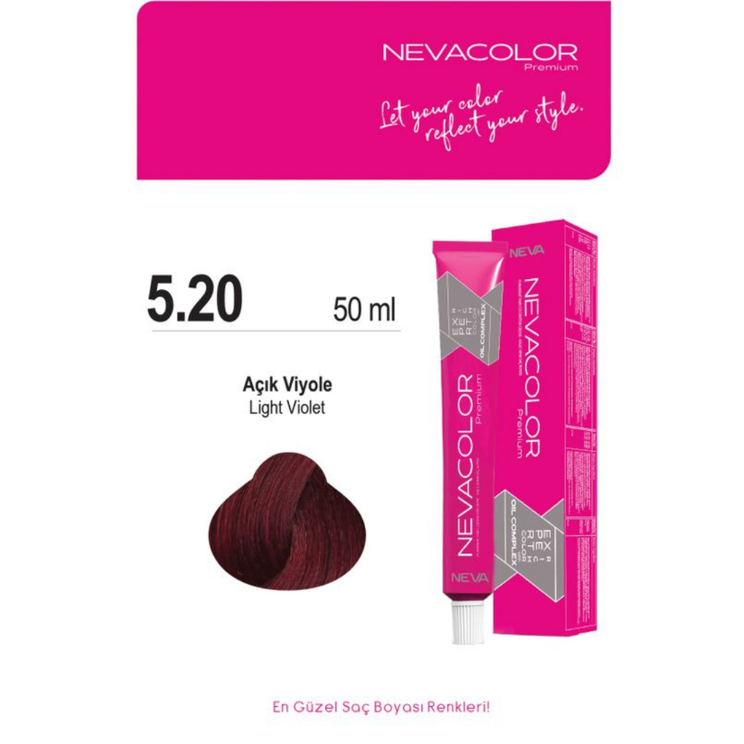 NEVACOLOR TÜP BOYA 5.20 AÇIK VİYOLE