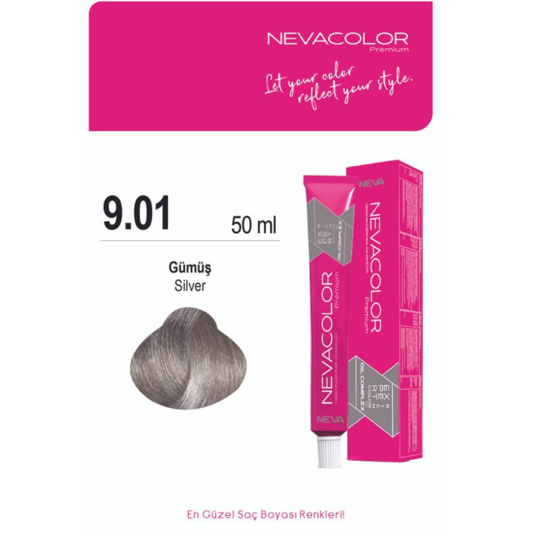 Nevacolor Tüp Boya  9.01 Gümüş