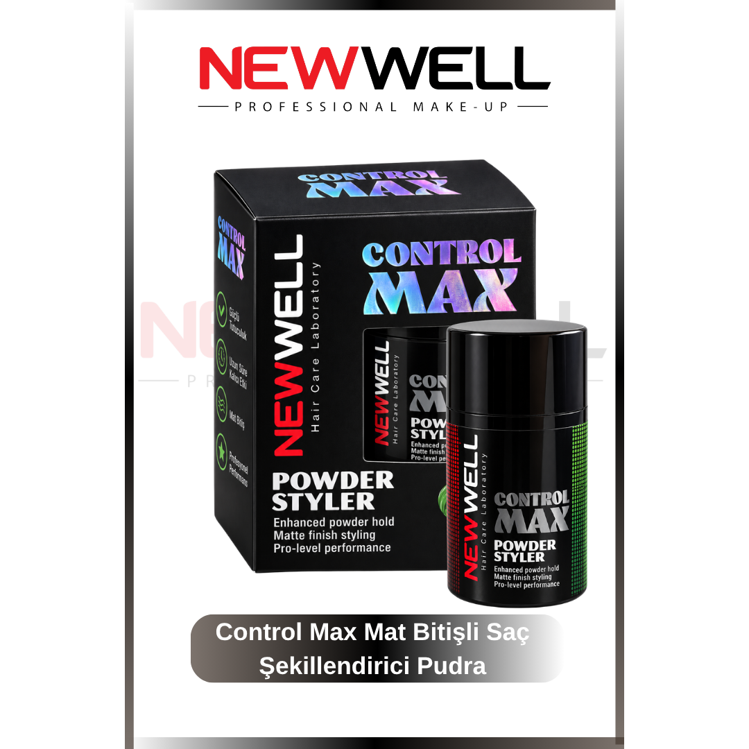 New Well Control Max Güçlü Tutuşlu Mat Bitişli Saç Şekillendirici Pudra 20 g